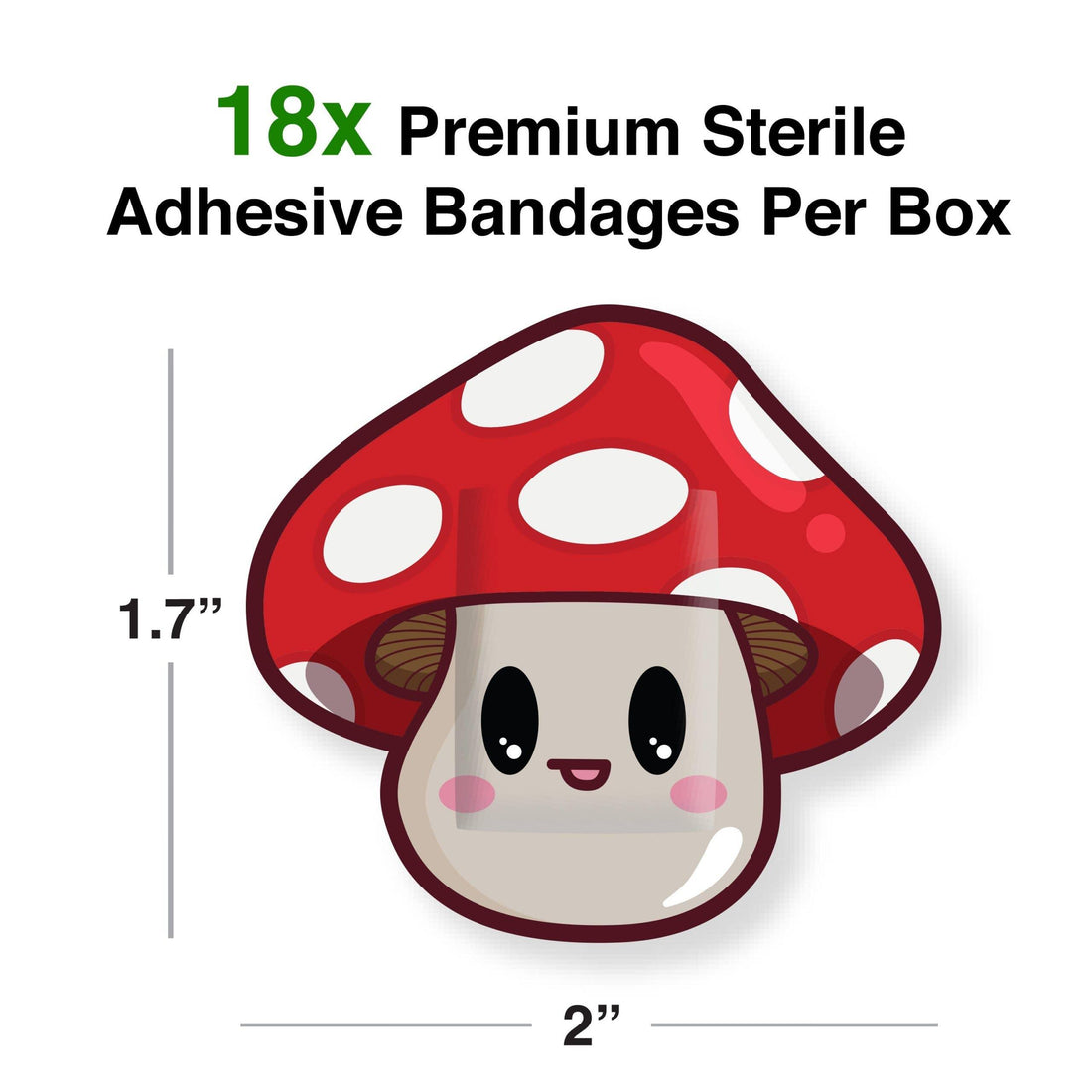 Mushroom Adhesive Bandages - Random Hippie