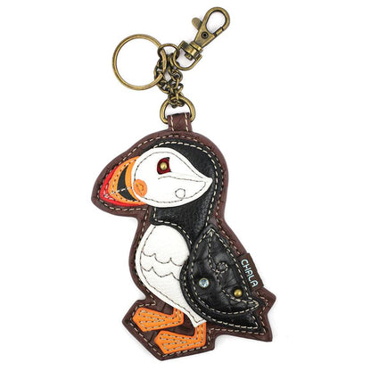 Puffin Key Fob/ Coin Purse - Random Hippie