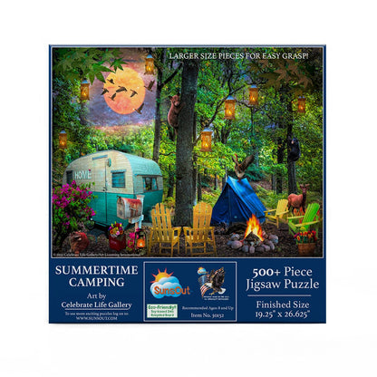 Summertime Camping 500pc Puzzle - Random Hippie