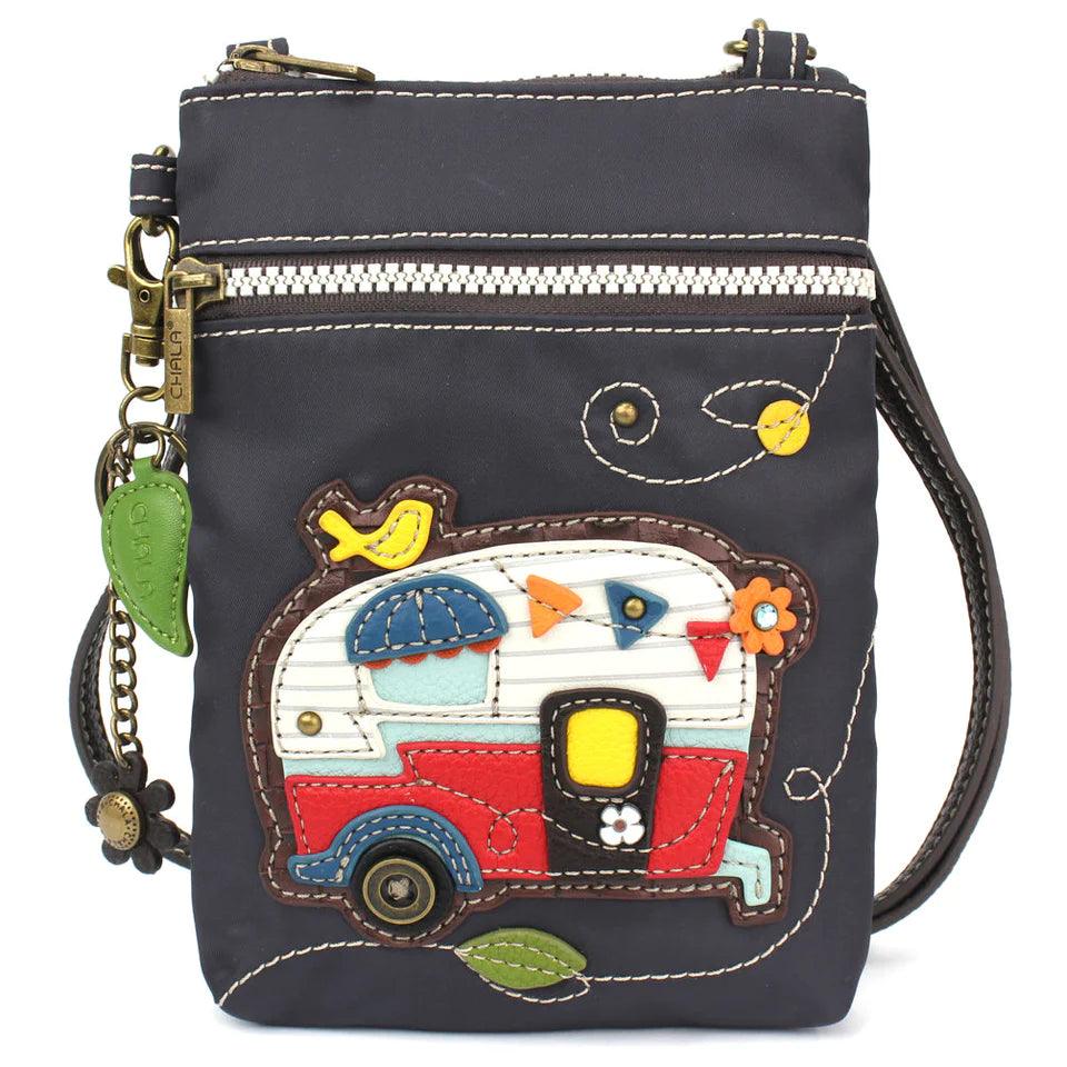 Vintage Camper RFID Cellphone Crossbody Bag - Random Hippie