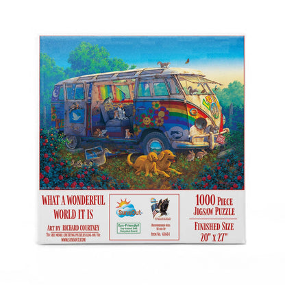 What a Wonderful World it is 1000 pc Puzzle - Random Hippie