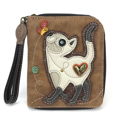 Zip Around Cat Wallet - Random Hippie