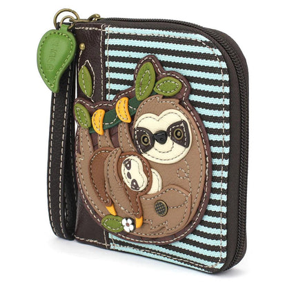 Zip Around Sloth Wallet - Random Hippie