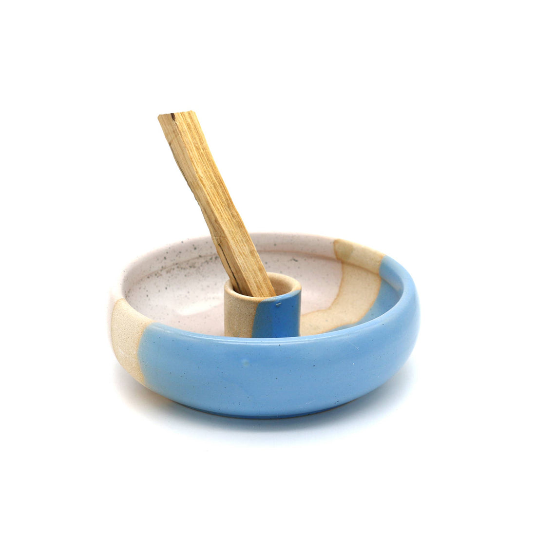 Light Blue Ceramic Palo Santo Burner 4&
