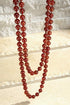 8mm 60" Semi Precious Beaded Necklace.