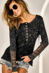 Thermal Top With Lace Sleeves.
