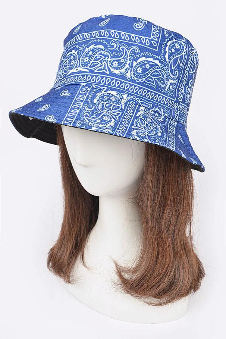 Bandana Print Reversible Bucket Hat - Random Hippie