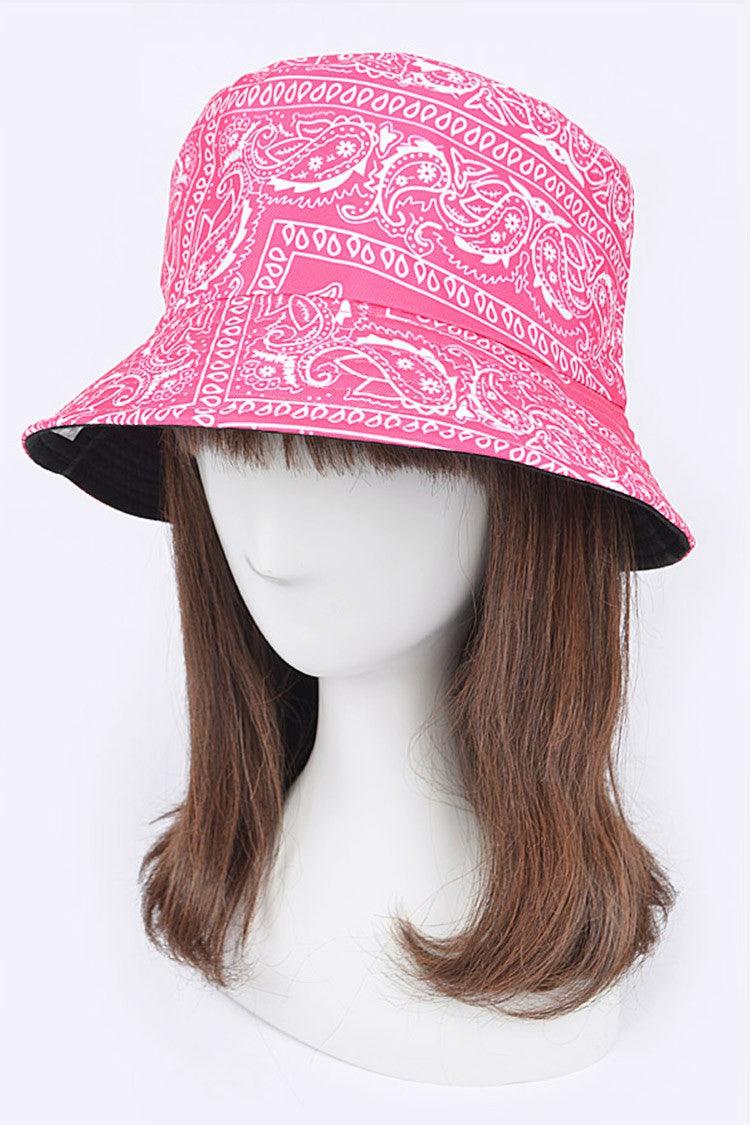 Bandana Print Reversible Bucket Hat - Random Hippie