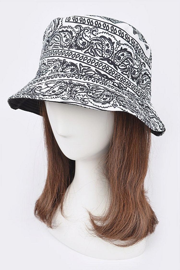 Bandana Print Reversible Bucket Hat - Random Hippie