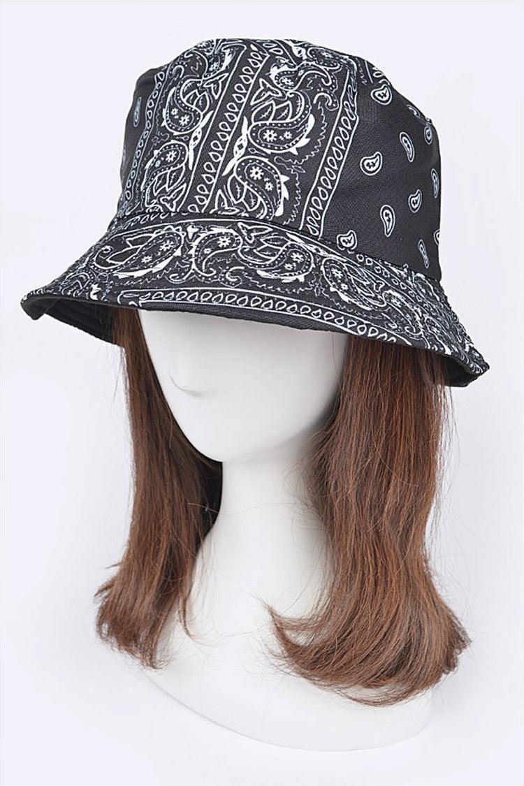 Bandana Print Reversible Bucket Hat - Random Hippie