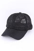 Black Lace Baseball Cap - Random Hippie