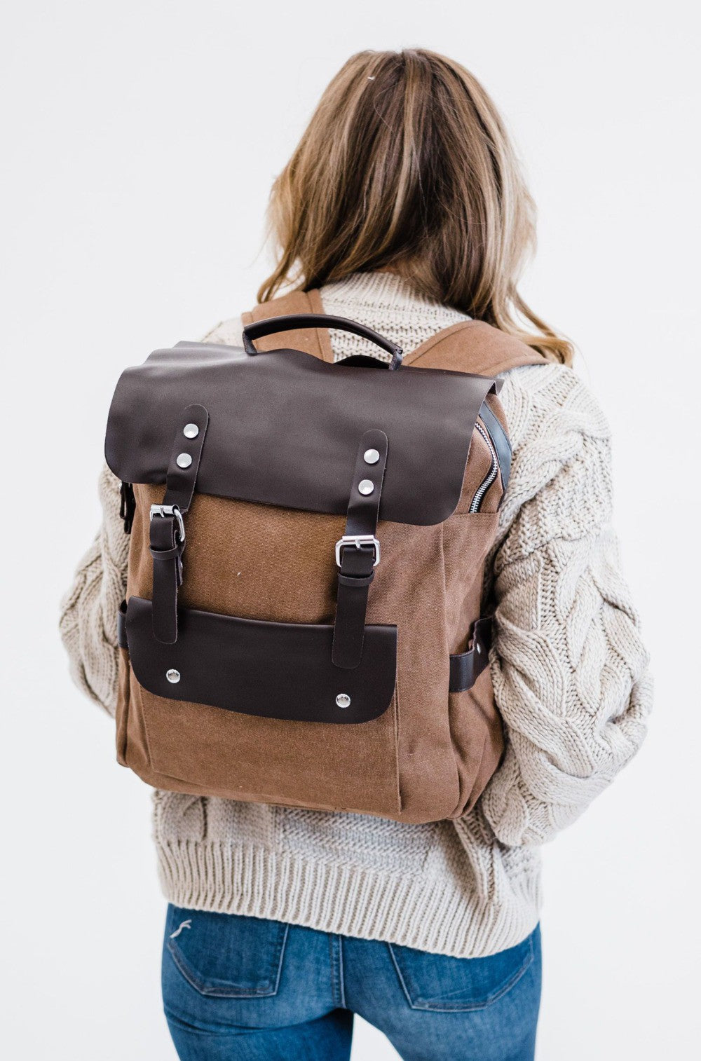 Canvas Travel Computer Backpack.