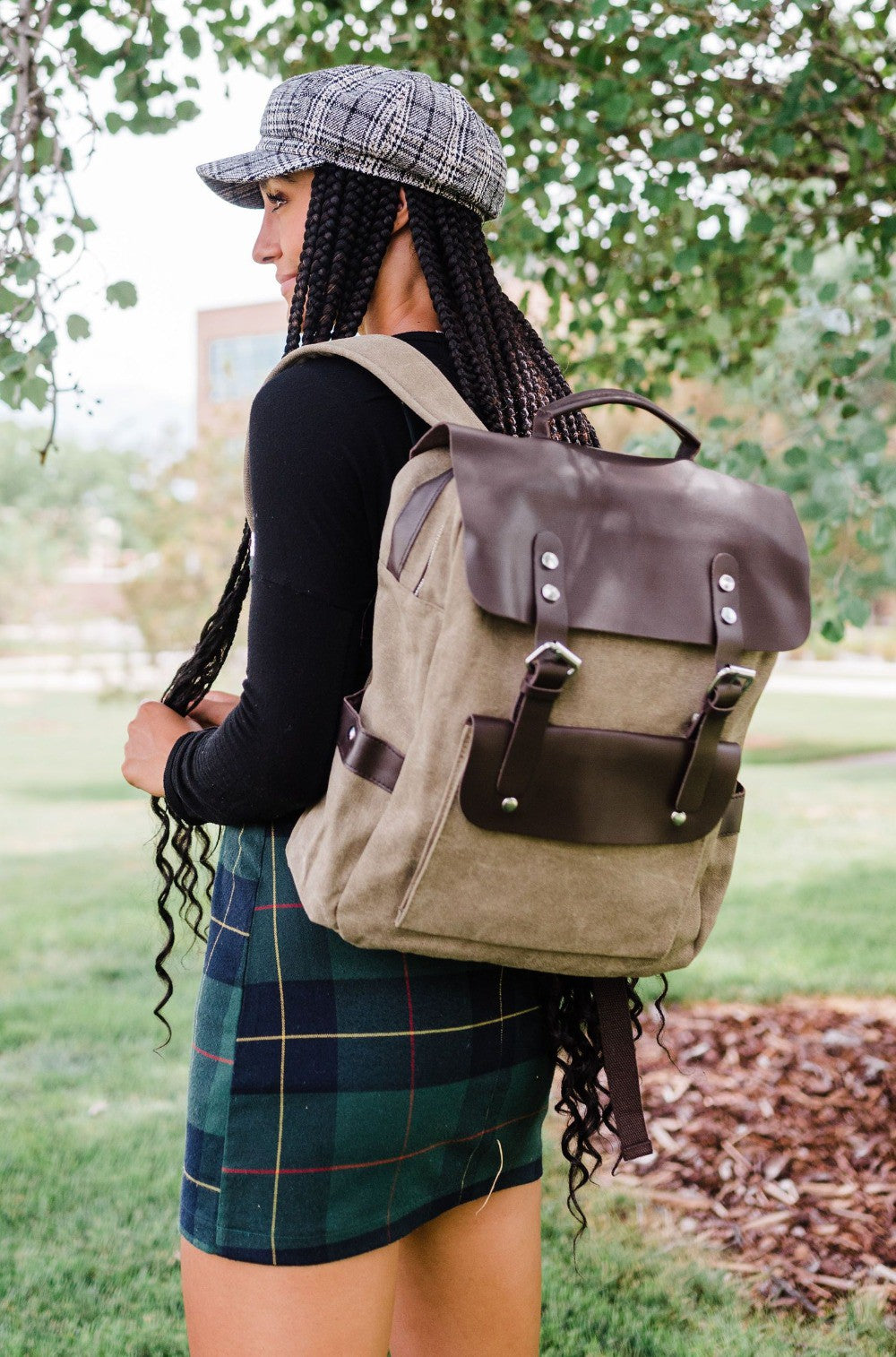 Canvas Travel Computer Backpack.