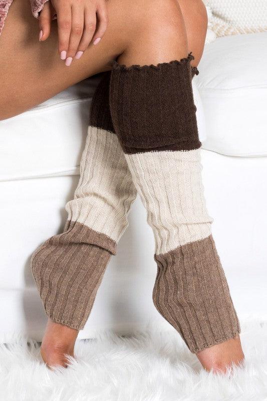 Color Block Leg Warmers.