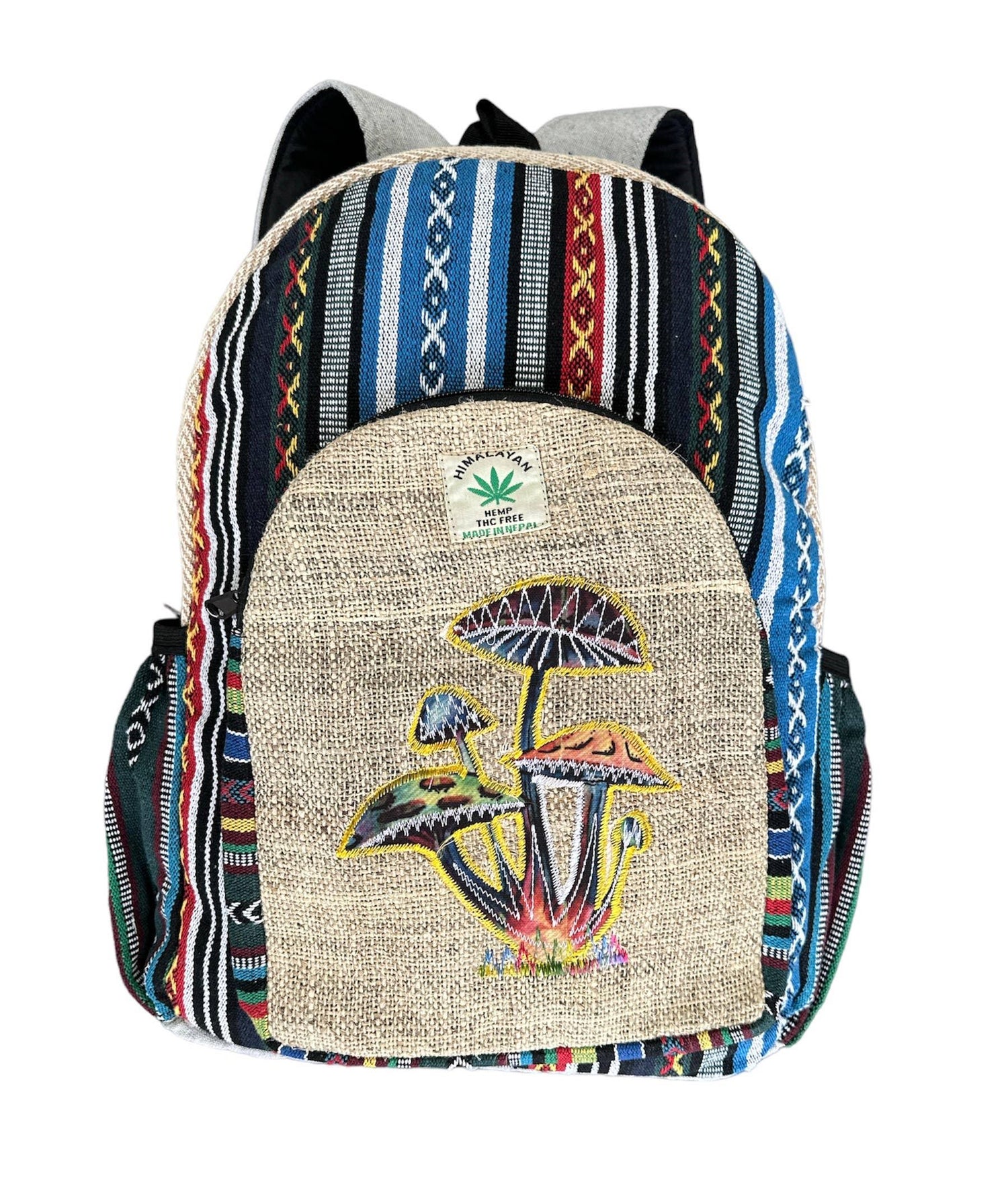 Cotton and Hemp Mushroom Backpack - Random Hippie