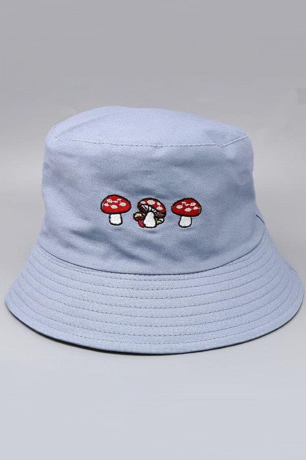 Embroidered Mushroom Bucket Hat - Random Hippie