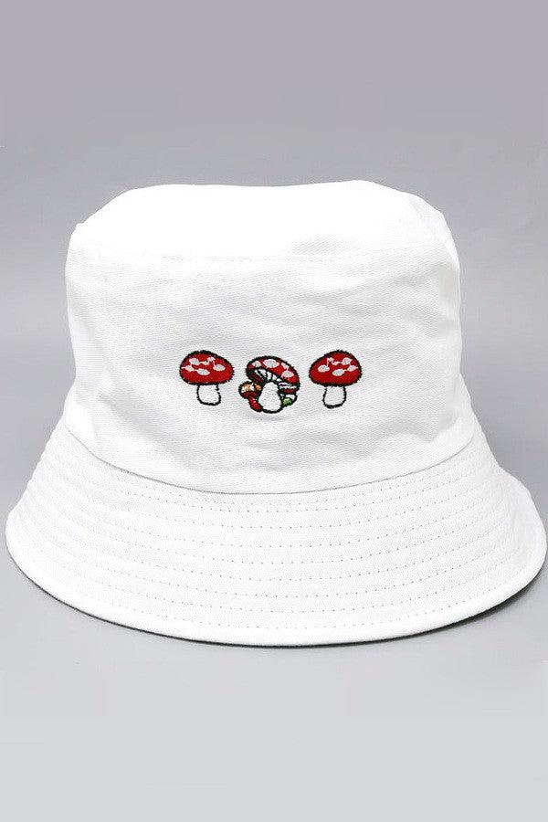 Embroidered Mushroom Bucket Hat - Random Hippie
