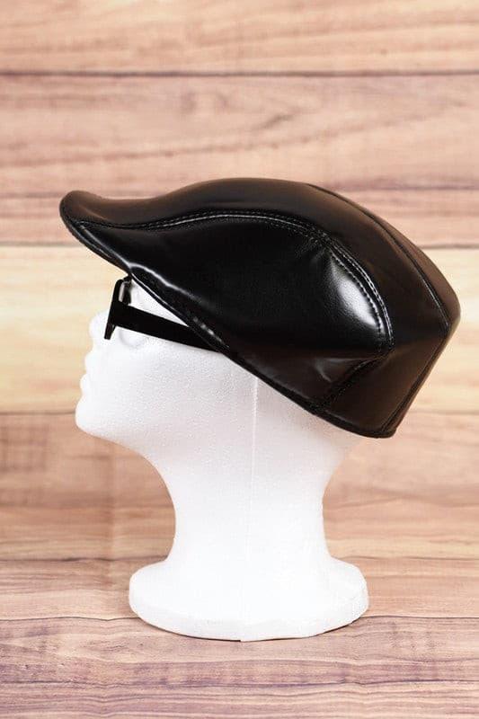 Faux Leather Newsboy Cap - Random Hippie