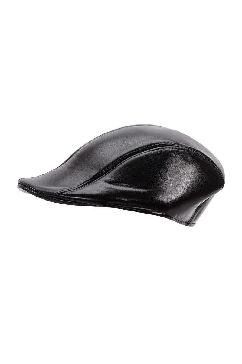 Faux Leather Newsboy Cap - Random Hippie