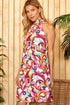 Floral Swirl Halter Dress - Random Hippie