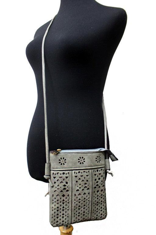 Flower Laser Cut Crossbody.