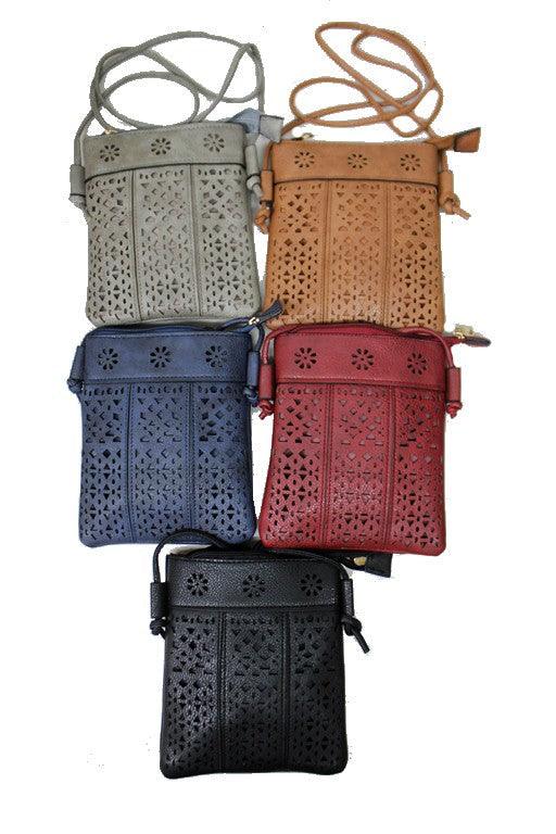 Flower Laser Cut Crossbody.