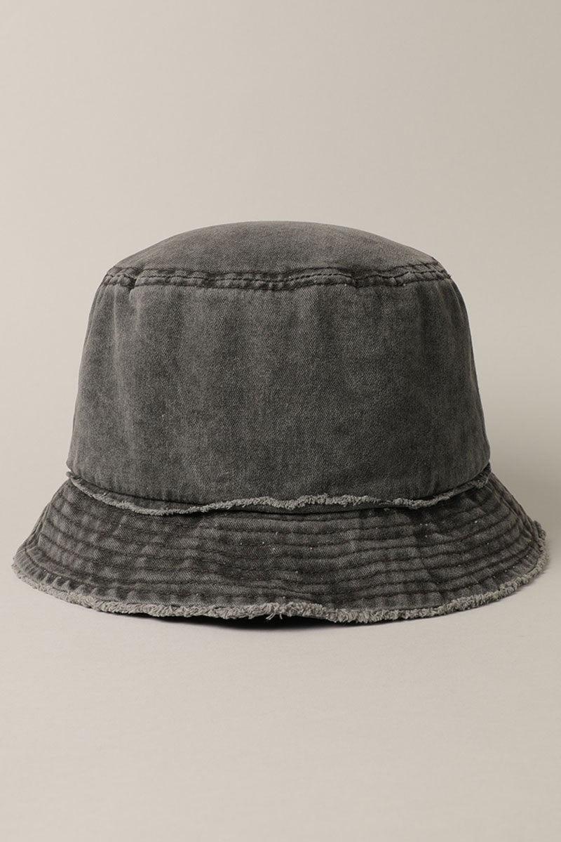 Frayed Canvas Cotton Bucket Hat - Random Hippie