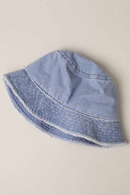 Frayed Canvas Cotton Bucket Hat - Random Hippie