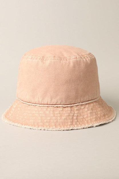 Frayed Canvas Cotton Bucket Hat - Random Hippie