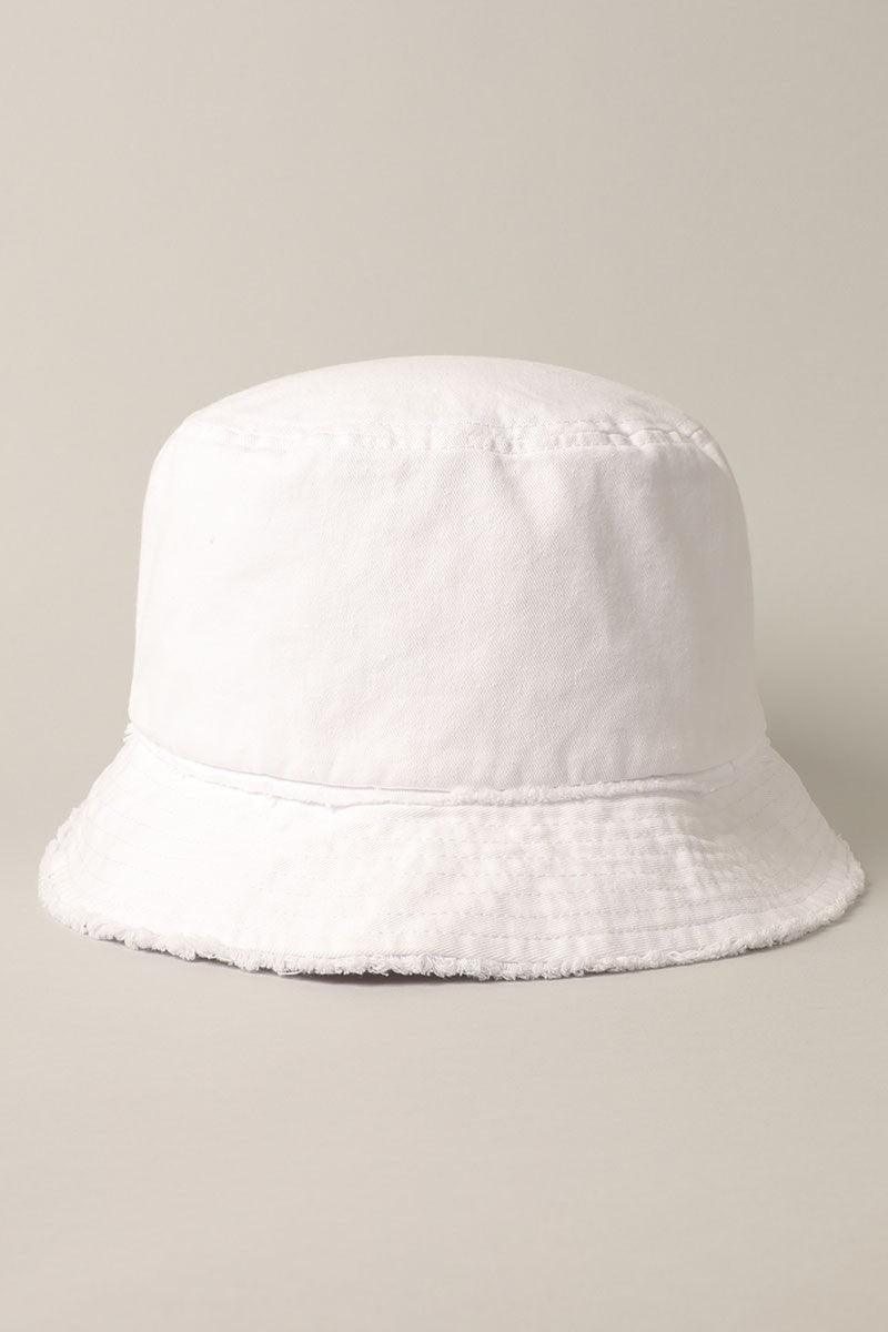 Frayed Canvas Cotton Bucket Hat - Random Hippie