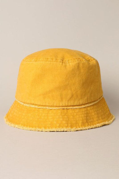 Frayed Canvas Cotton Bucket Hat - Random Hippie