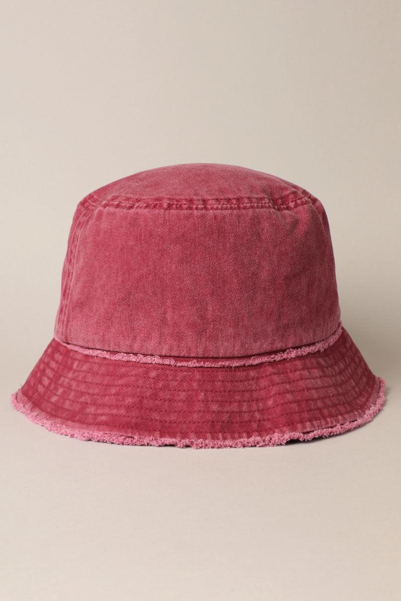 Frayed Canvas Cotton Bucket Hat - Random Hippie