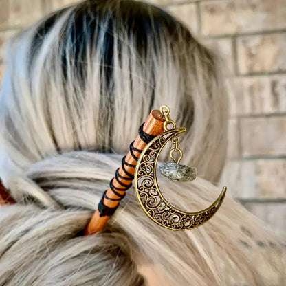 Gemstone Moon Hair Sticks - Random Hippie