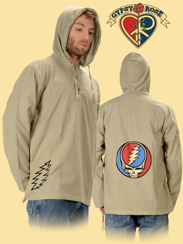 Grateful Dead Steal Your Face Fine Cotton Hoodie - Random Hippie