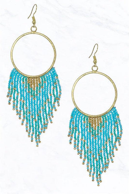 Hoop Fringe Earrings - Random Hippie