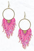 Hoop Fringe Earrings - Random Hippie