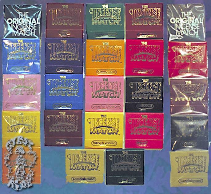 50 Pack Assorted Incense Matches - Random Hippie