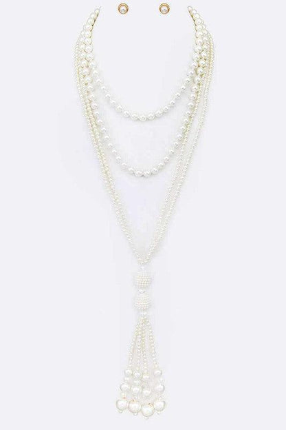 Layer Pearl Tassel Set - Random Hippie