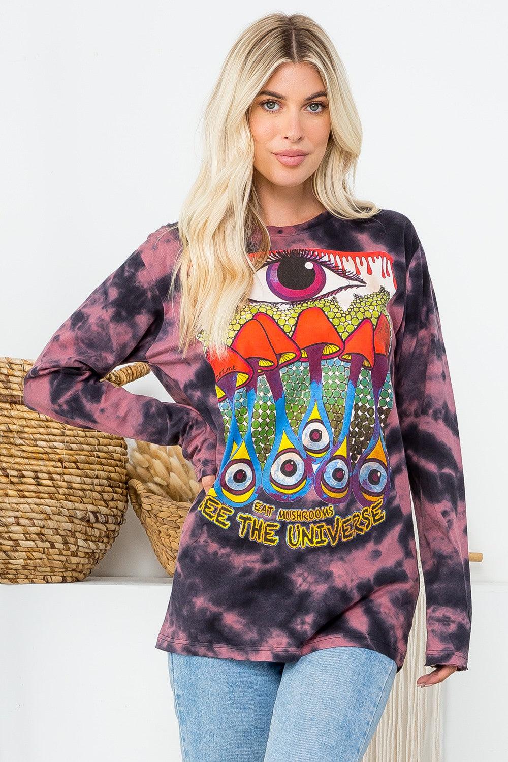 Long Sleeve Mushroom Shirt - Random Hippie