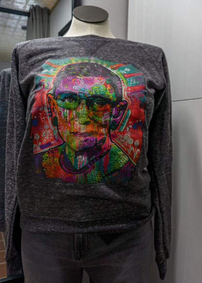 Neon Notorious RBG Sweatshirt - Random Hippie