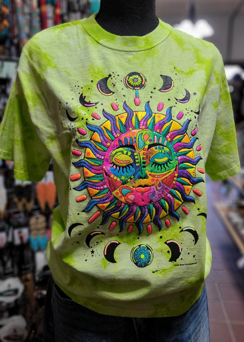 Neon Sun and Moon T-Shirt - Random Hippie