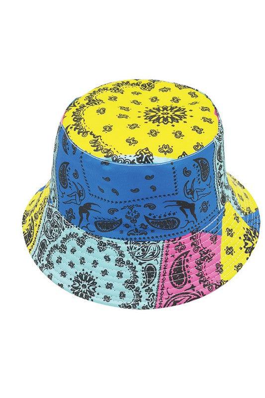Paisley Print Reversible Bucket Hat - Random Hippie
