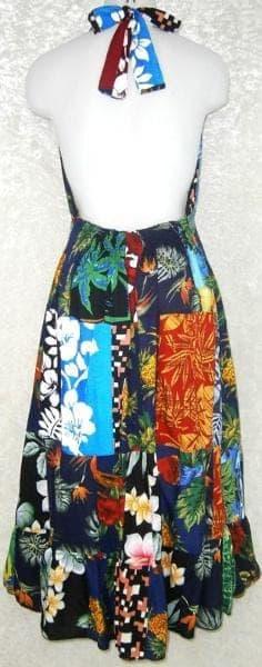 Patchwork Halter Dress - Random Hippie