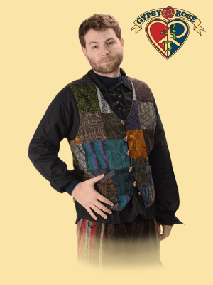 Patchwork Vest - Random Hippie