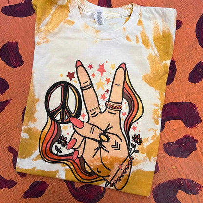 Peace Hand T-Shirt - Random Hippie