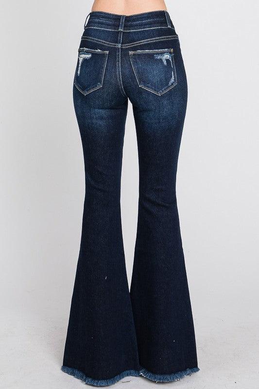 Petite High-Rise Super Flare Jeans - Random Hippie