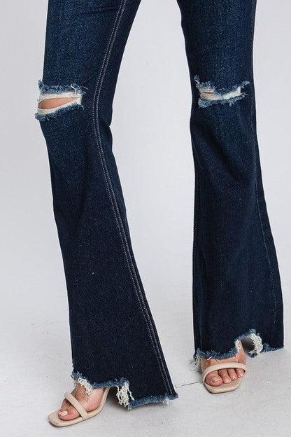Petite High-Rise Super Flare Jeans - Random Hippie