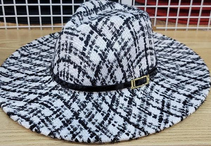 Plaid Fedora Hat.