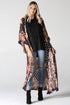 Bleach Dyed Printed Duster Kimono - Random Hippie