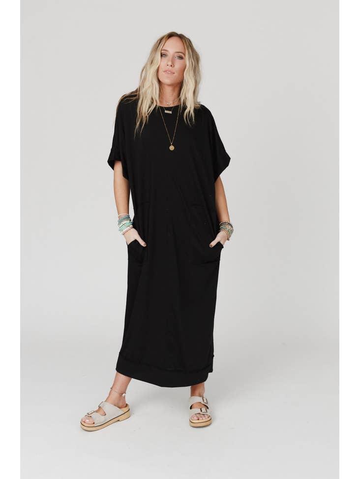 Laurel Short Sleeve Maxi Dress - Random Hippie